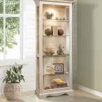 White Curio Cabinets With Glass Doors